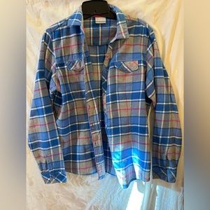 Women’s Columbia large plaid shirt, 100% cotton